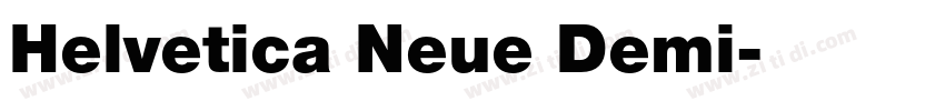 Helvetica Neue Demi字体转换